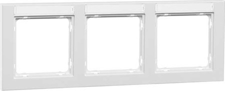 Cover frame for domestic switching devices 3 Horizontal 00021311