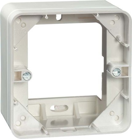 Surface mounted housing for flush mounted switching device  0020