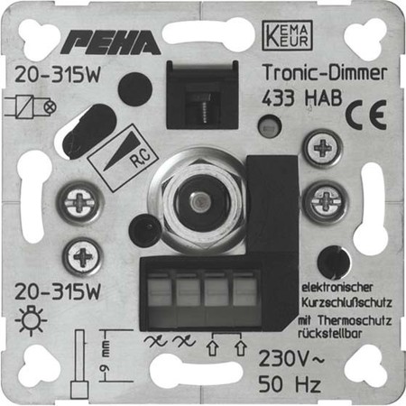 Dimmer Basic element Turn/push button 00210213