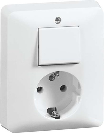 Combination switch/wall socket outlet Two-way switch 1 00239721