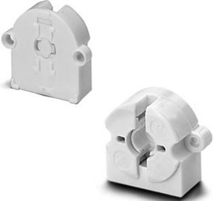 Lamp holder Built-in lamp holder Plastic White 101674