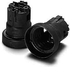 Lamp holder Plastic White 108953