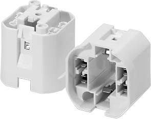 Lamp holder Plug-in lamp holder Plastic White 527740