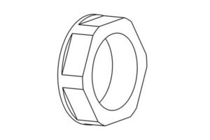 Locknut for cable screw gland  31120