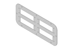 Gland plate for small distribution boards/switchgear cabinets  4