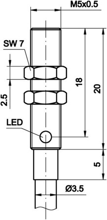 Inductive proximity switch  IB050106