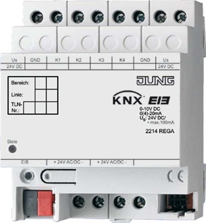 Analogue input for bus system  2214REGA