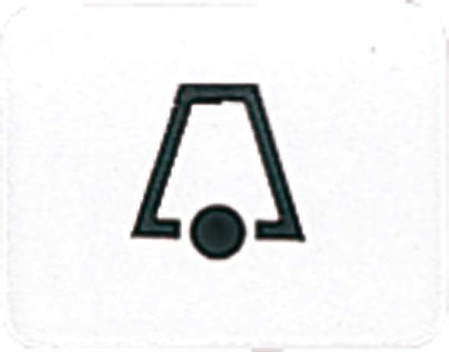 Labelling material for domestic switching devices Symbols 33KWW