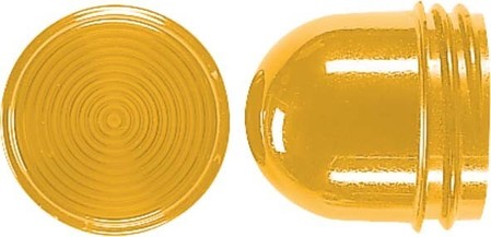 Hood for light signalling unit Lighting cap flat Yellow 37.07