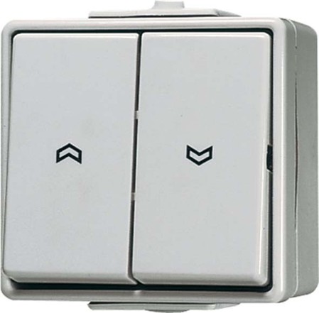 Venetian blind switch/-push button 1-pole push button 639VW