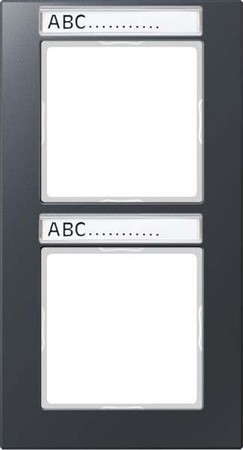 Cover frame for domestic switching devices 2 1 AC582BFNAANM