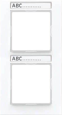 Cover frame for domestic switching devices 2 1 AC582BFNAWW