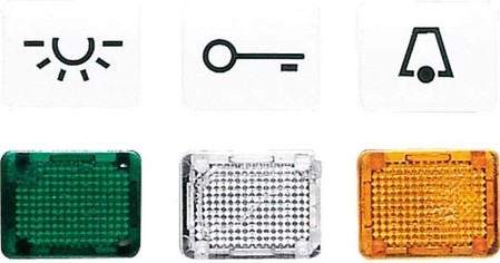 Labelling material for domestic switching devices Symbols 33K