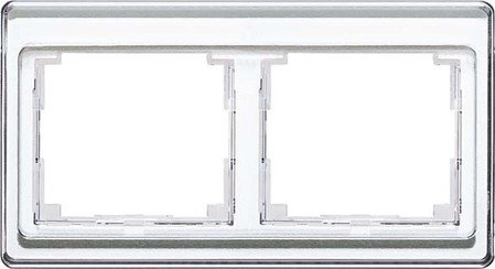 Cover frame for domestic switching devices 2 Horizontal SL5820WW