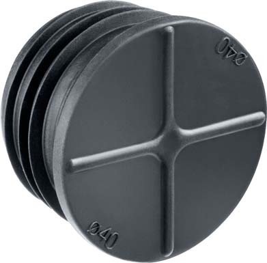 Closure plug for installation tube Plastic 40 mm 1040-40