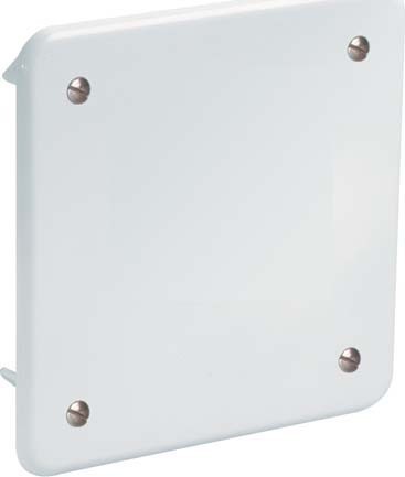 Cover for box/housing for built-in mounting in the wall/ceiling 