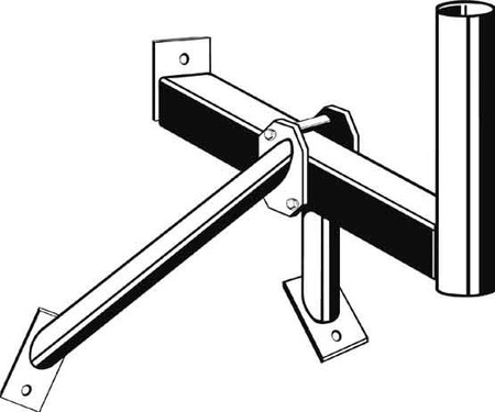 Antenna support bracket Wall mount 218606