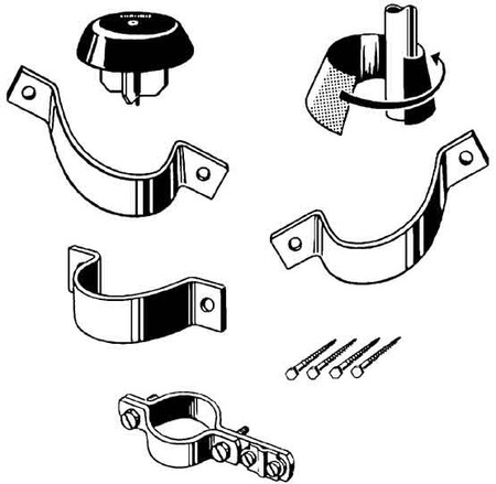 Antenna mounting material Mast mounting set 218413