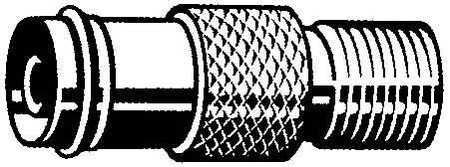 Coax coupler Straight Plug/bus F 273270