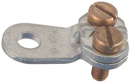 Screw cable lug for copper conductors 6 Bare 10 mm² 572R6bk