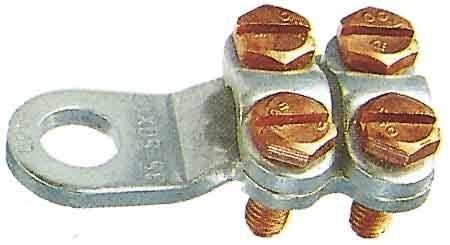 Screw cable lug for copper conductors 8 Bare 25 mm² 585R8bk