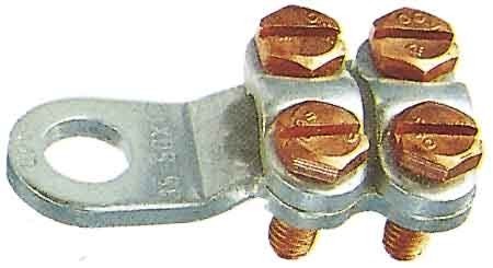 Screw cable lug for copper conductors 10 Bare 50 mm² 587R10bk