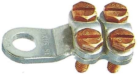 Screw cable lug for copper conductors 12 Bare 50 mm² 587R12bk