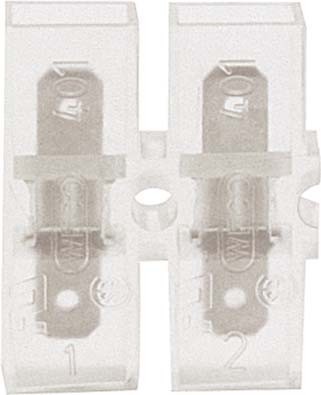 Round plug/flat receptacle Plug Flat 4.8x0.8 mm 80512