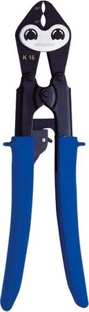 Crimp tool cable lugs, cable end sleeves, screen connection  K16