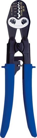 Crimp tool cable lugs, cable end sleeves, screen connection  K25