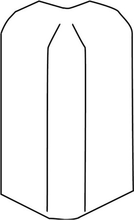 Outer corner for skirting duct 70 mm 20 mm None SFA70.5