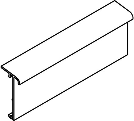 Cover for plinth skirting duct 54 mm 24 mm 2000 mm T/SD50.3