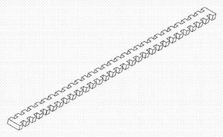 Wire clamp for slotted cable trunking system  VHB150