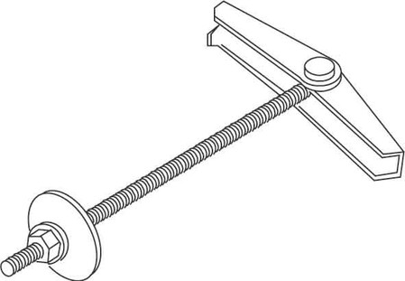 Toggle fixing Steel Hot dip galvanized With thread tap 762/4