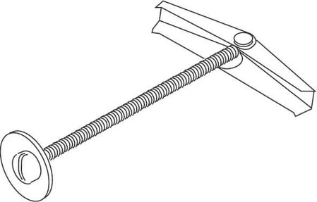 Toggle fixing Steel Hot dip galvanized With thread tap 764/4