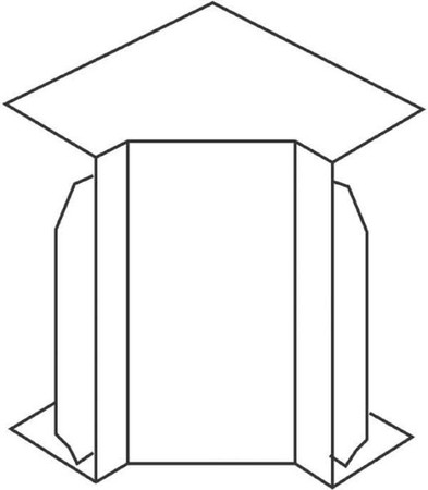 Inner corner for installation duct 40 mm 88 mm I4090.3