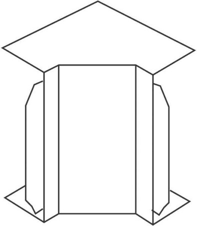 Inner corner for installation duct 40 mm 62 mm I4060.3