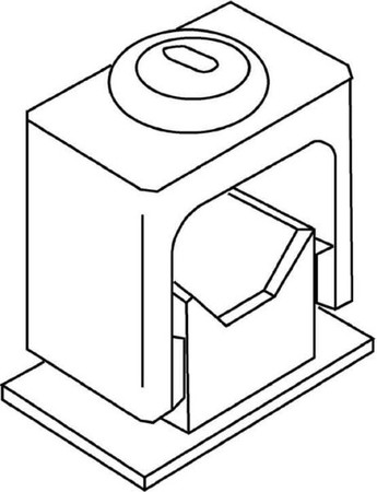 Fixing clip 16 mm 6 mm 1 1783