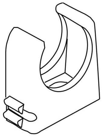 Tube clamp 18.5 mm Plastic 796.110