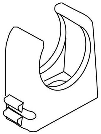 Tube clamp 20 mm Plastic 796.130