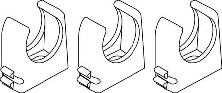 Tube clamp 25 mm Plastic 796.231