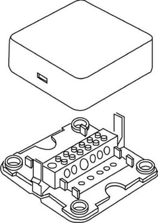 Equipotential bonding bar Surface mounting fix In housing 6307