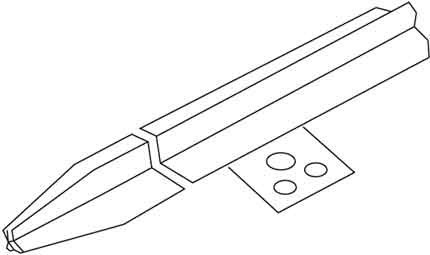 Earth rod/profiled earth rod With steel strip Cross (X) 313/3F2