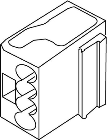 Screw less terminal 4 0.6 mm² 1001.4.06