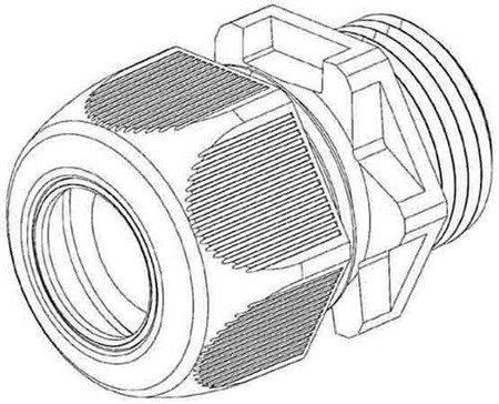 Cable screw gland Metric 32 350M32