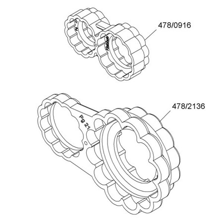 Light technical accessories for floodlight  33402