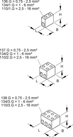 Single- and multi-pole terminal strip  137.G