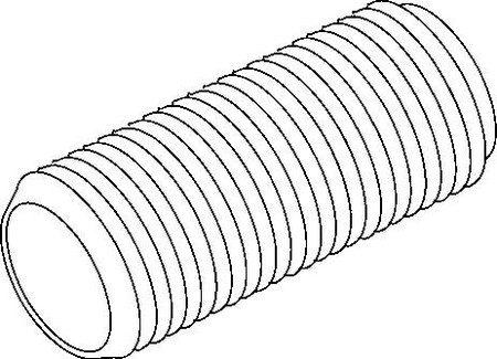 Threaded pipe Brass Untreated 100 mm 182/100