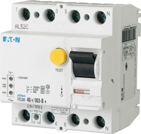 Residual current circuit breaker (RCCB) 4 415 V 40 A 168648