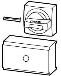 Handle for power circuit breaker Red 266632